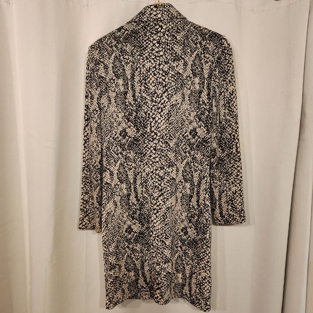 St. John Long Knit Long Jacket Snake Python Print… - image 7